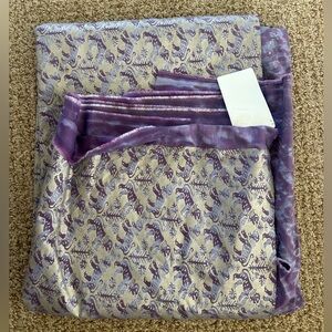 Fortuny Purple and silver Richelieu Brocade Fabric 6 yards